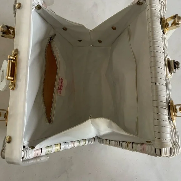 Stylecraft Miami Vintage 1950’s Woven Handbag - Picture 4 of 11